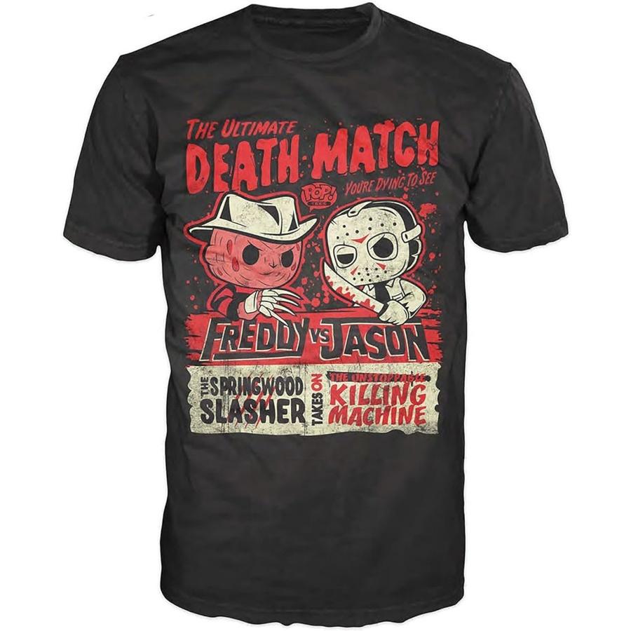 Фанко Мужской Поп! Футболки_ Ужасы - Фредди против Джейсона S