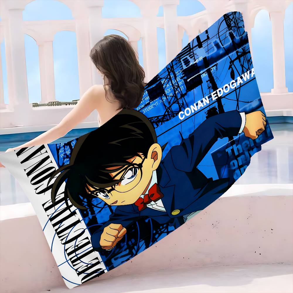 3D D-detective C-conan Anime Microfiber Beach Towel Absorbent Quick dry Soft Yoga Swimming Resort Mountain Climbing Towel