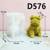 3D Large 2025 Teddy Dog Candle Silicone Mold Cute Cat Hug Resin Mold Cat Dog Gypsum Mould Home Decoration Animal dog molds
