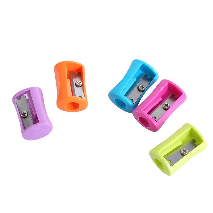 Waist-Shaped Mini Plastic Pencil Sharpener - Single Hole, Free Shipping