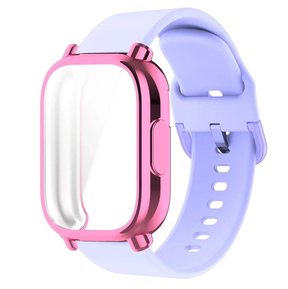 Protector Case+Silicone Strap For Xiaomi Redmi Watch 5 active/5 Lite Full Cover Screen TPU Soft Shell and Breathable Sport Bands