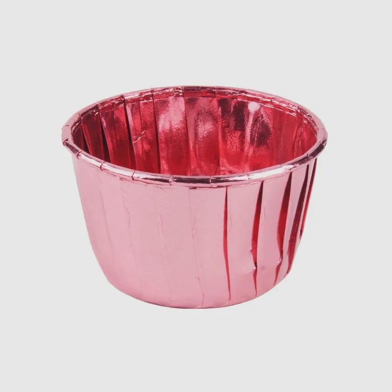 50 de bucăți din folie pentru brioșe, căptușeală pentru cupcake, suporturi pentru ambalaje pentru prăjituri, tavă pentru pahare pentru copt, pahare de hârtie pentru tort, instrumente de patiserie pentru nuntă, ziua de naștere