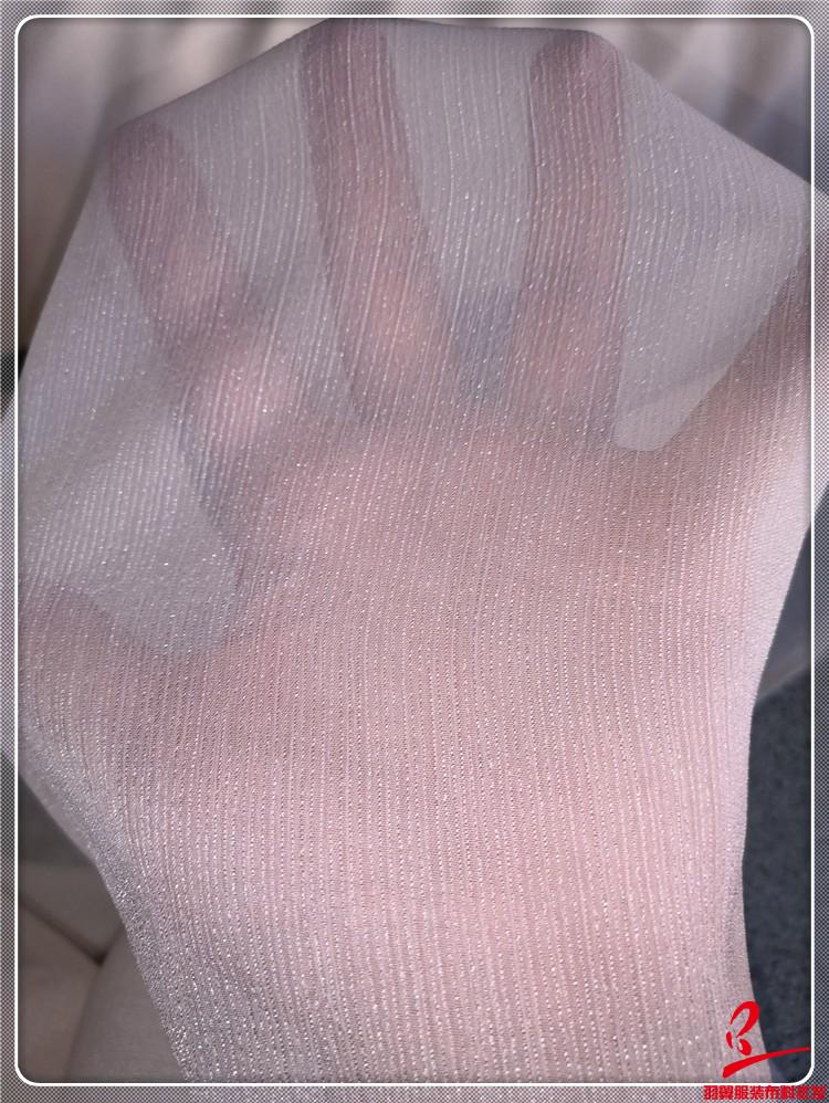 Super Sheer Silver Sequin Silk Gingham Chiffon Brocade Fabric for Dance Costumes