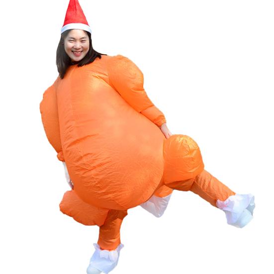

День Благодарения Надувной Костюм Индейки для Косплея, Вечеринки, Фотосессии