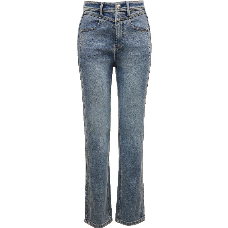 

ONLY Women s High-Waist Straight-Leg Cropped Jeans S