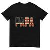 Papa Bold Patriotic American Flag Father’s Day Papa T-Shirt