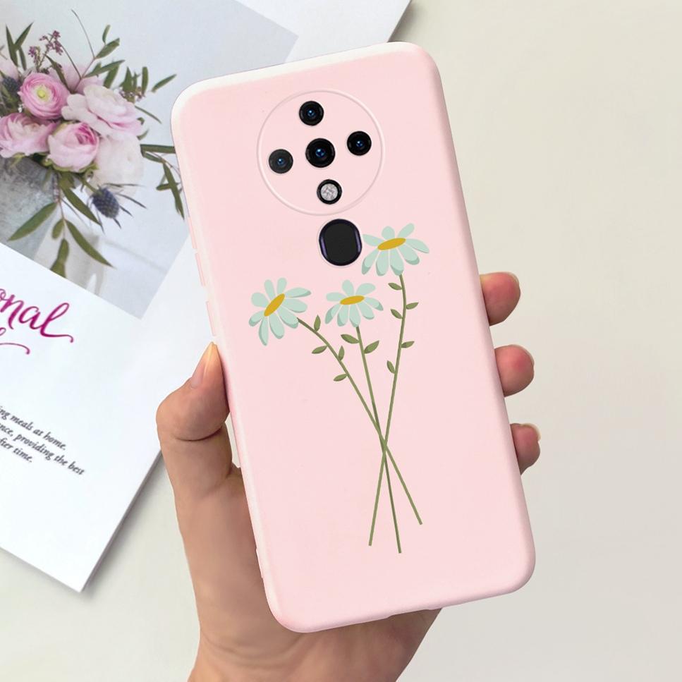 New For Tecno Spark 6 Case Space Astronaut Dinosaur Soft Silicone Black Pink Cover For Tecno Spark6 KE7 Bumper Phone Case Funda