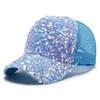 Hot Sale Fashionable Women's Sequin Baseball Cap Adjustable Outdoor Female Summer Trucker Hat Streetwear Dopamine Color Hat