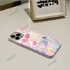 Hot-selling Oil Painting Style Pink Flower Mobile Phone Case iPhone17 Glossy Film Apple 16 Large Hole Anti-drop Cover