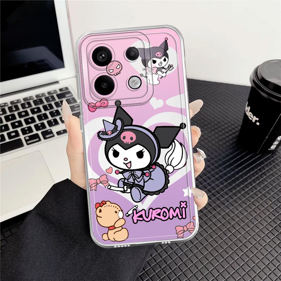 Cartoon Kuromi My Melody Soft Phone Cover Case for Xiaomi Redmi Note 14 Pro Plus 12 13C A4 10S 9 10 11S 12S 11 Note 13 14C