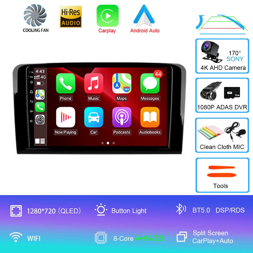 Android 14 Car Radio For Mercedes Benz ML GL ML350 GL320 X164 2005 - 2009 Multimedia Video Player Navigation Stereo GPS