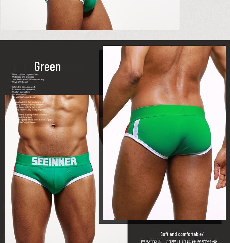Men's Combed Cotton Triangle Underwear - Seeinner Collection