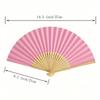 Vintage Handheld Foldable Paper Fan, Portable Bamboo Fan with Foldable Paper Cover - Perfect Summer Accessory for Staying Cool
