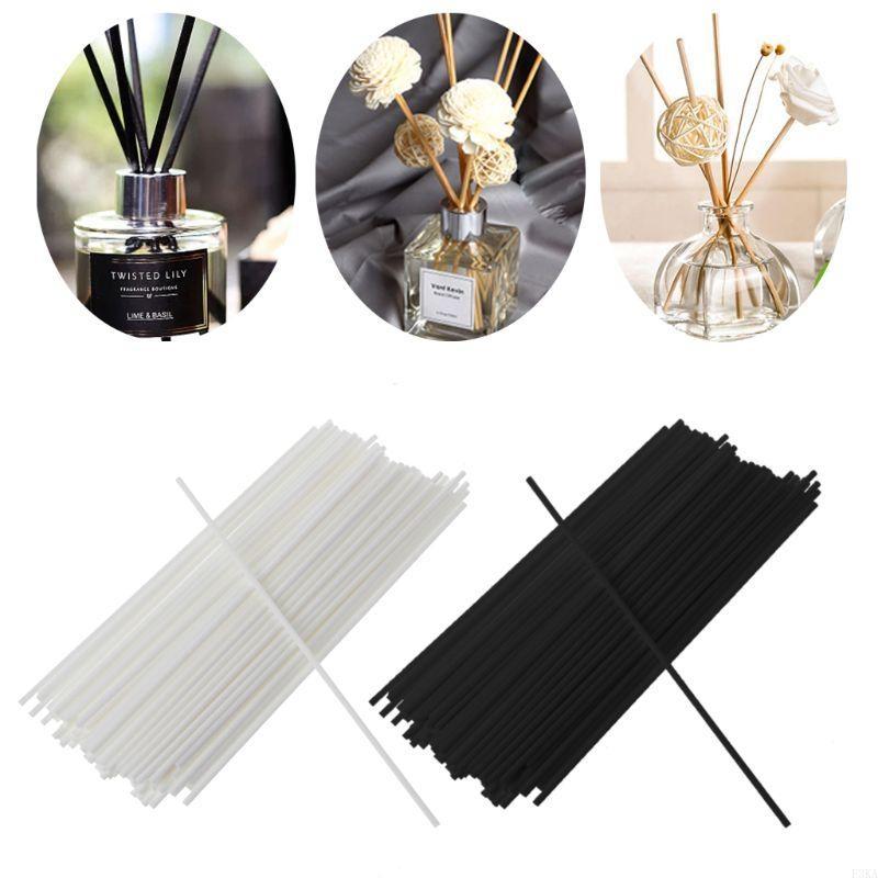 100x 3mm Aroma Diffuser Replacement Rattan Sticks Air Freshener Aroma Oil Diffuser Refill Sticks чёрный