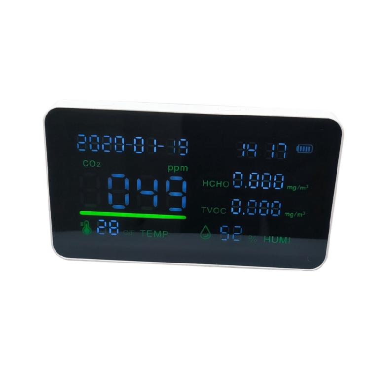 Air Pollution Meter Precisions Detector HCHO TVOC PM2.5 PM10 PM1.0 CO2s Monitor