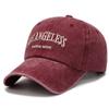 Unisex Distressed Embroidered Cotton Baseball Cap with Soft Brim for Sun Protection