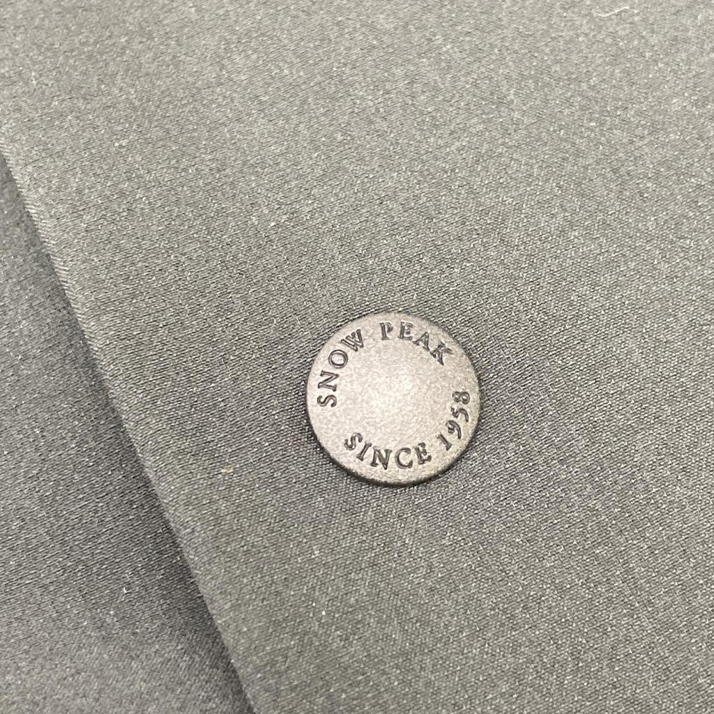 snowpeak AL-JK-22SU701 Black Nylon Outdoor Jacket Cardigan coat XL blackUsed