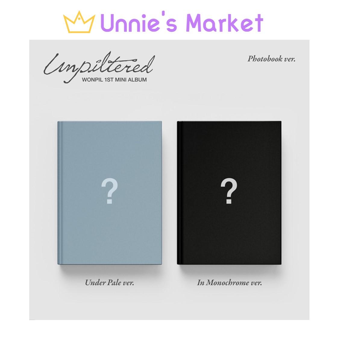 WONPIL(DAY6) - Unpiltered Album Photobook ver. (Under Pale ver. / In Monochrome ver.) + Free Gift Random ver.
