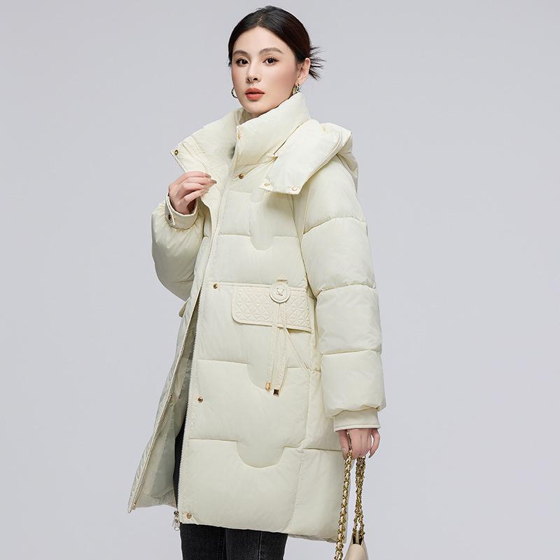 

Новая женская средняя и длинная внутренняя одежда с подогревом и хлопковой подкладкой, женская зимняя одежда, модная свободная и тонкая хлопковая куртка, трендовая 4XL-175-100kg