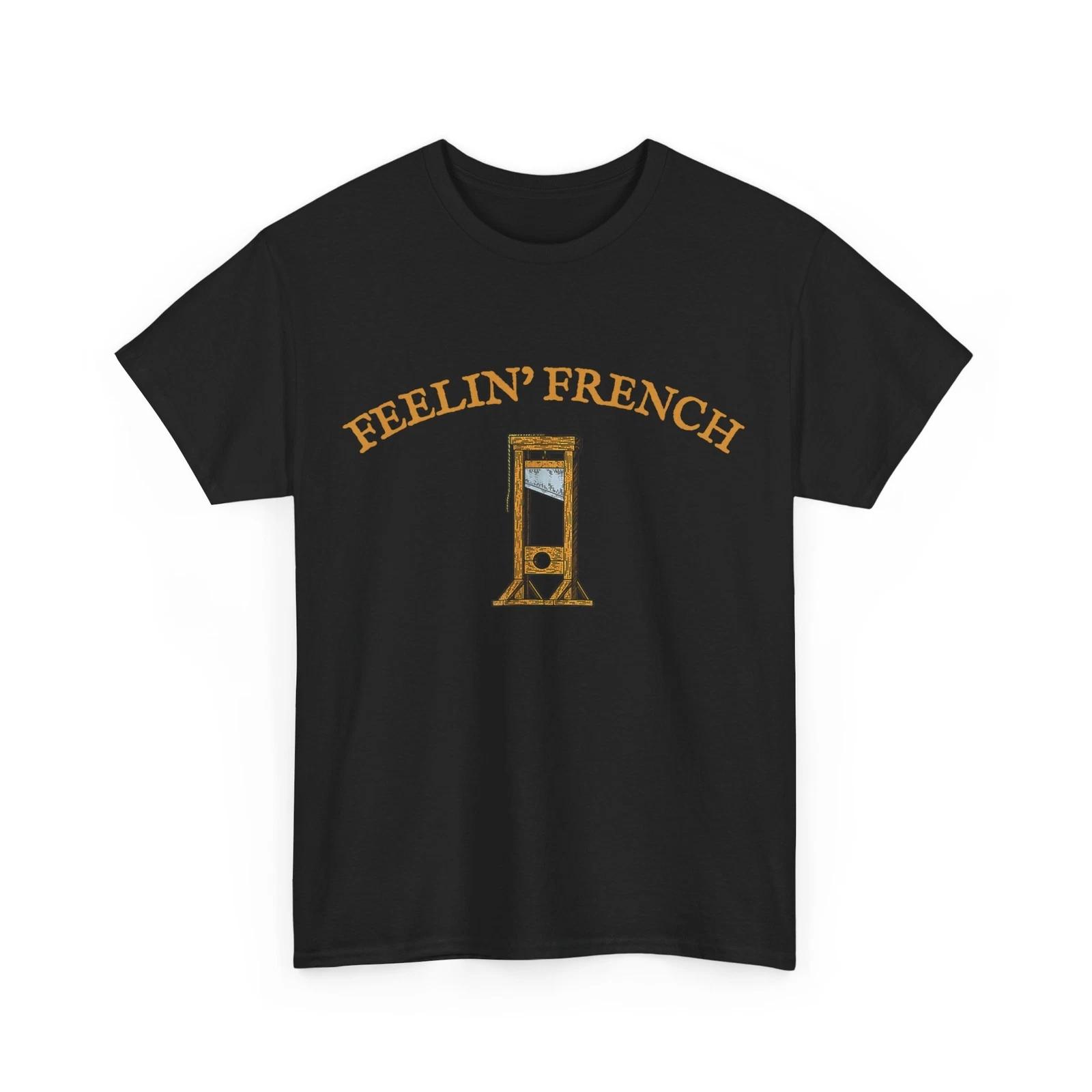 Feeling French Vintage Guillotine Women Men T-shirt S