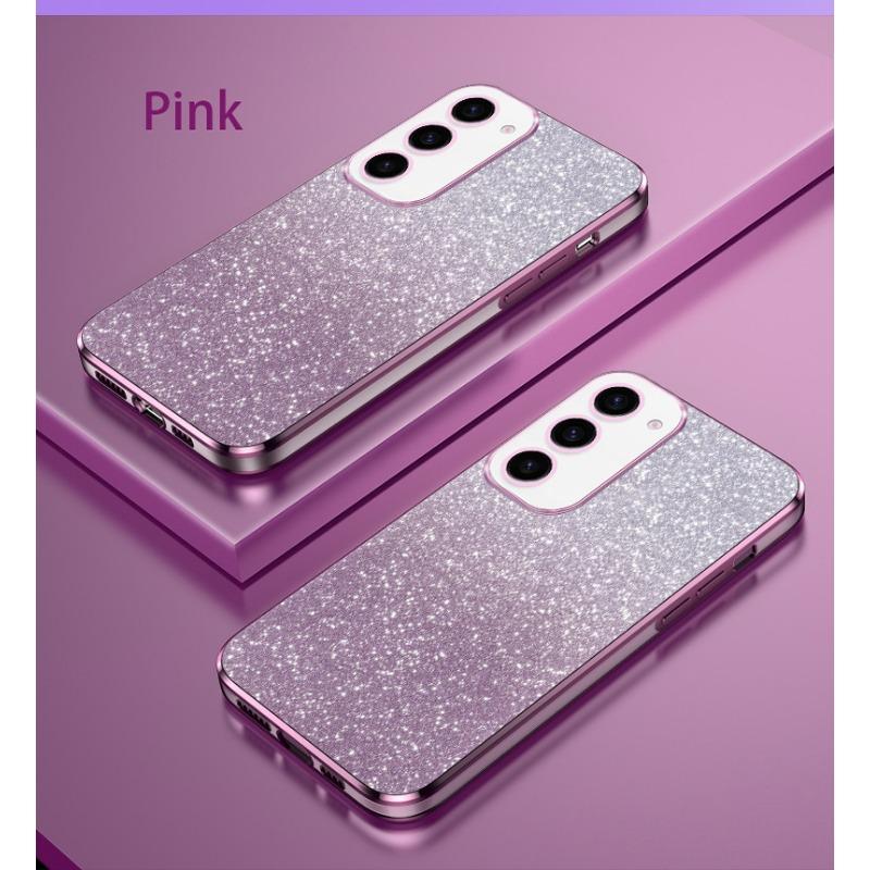 Electroplating Flash Powder Is Suitable for Samsung S23 Ultra Anti Fall NOTE20 Anti-fall TPU Samsung S20FE Lens Precision Hole