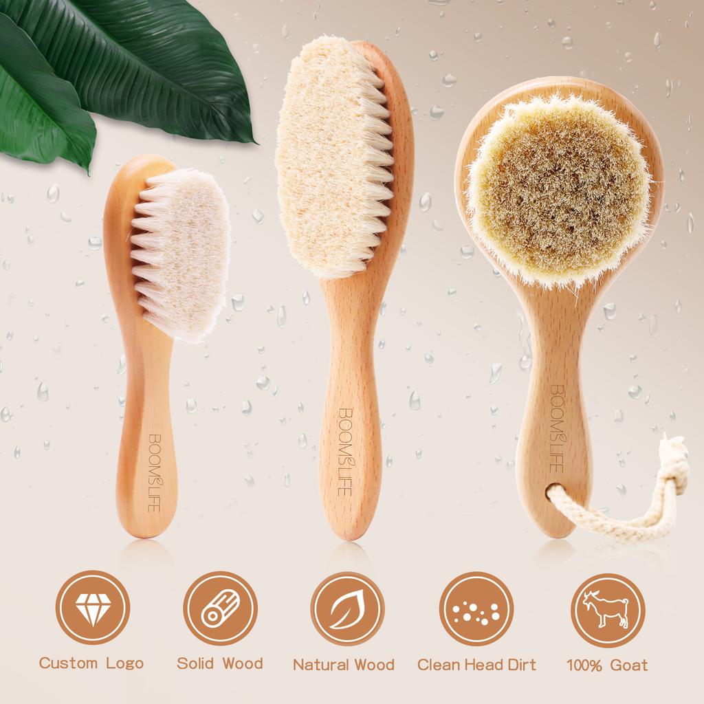 Face Cleansing Brush  Face Cleansing Brush  For Deep Pore Cleansing Face Professional Fiber Exfoliating  Wood Handle Brush