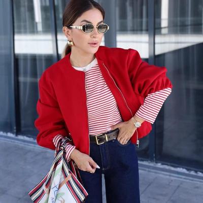 2025 Spring/Autumn Women's Soft Pilot Jacket - Versatile Fashion Coat
