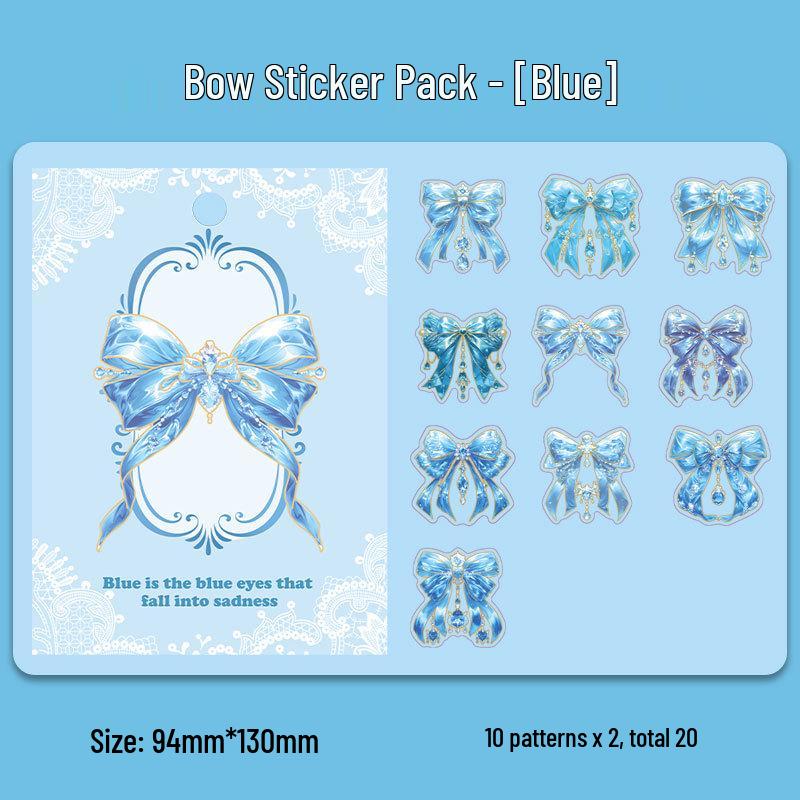 Dazzling 3D Laser Butterfly PET Sticker Pack for DIY Journal Decoration