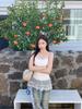 2026 Frühling/Sommer Koreanischer Stil Schlankes Spitzen-Patchwork-Camisole-Tanktop