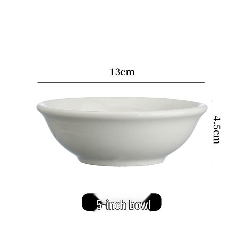 Pure White Ceramic Multi-Use Deep Bowl