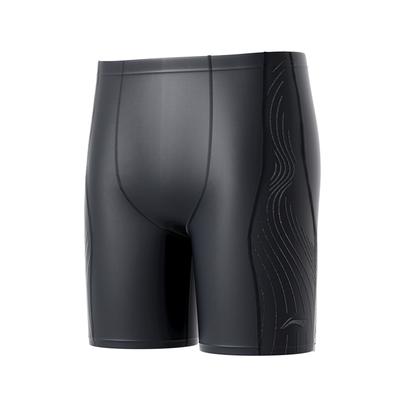 Li Ning Hot Spring Special Competition Training Swim Trunks Men Swimwear Black LNKW008-1-2025