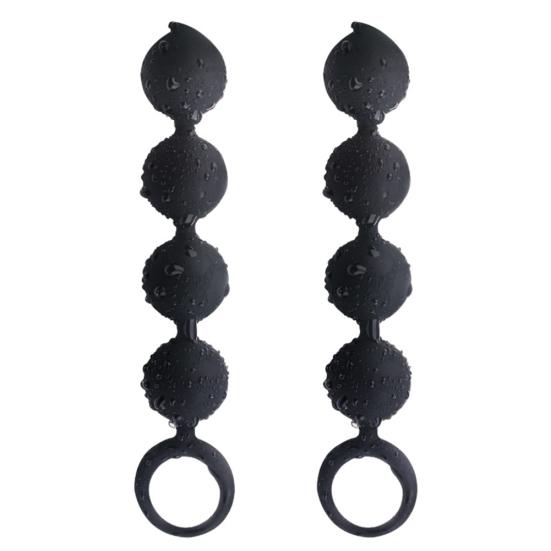 Waterproof Women Soft Rubber Anal Beads Butt Plug Adult Sex Toy Prostate Massage