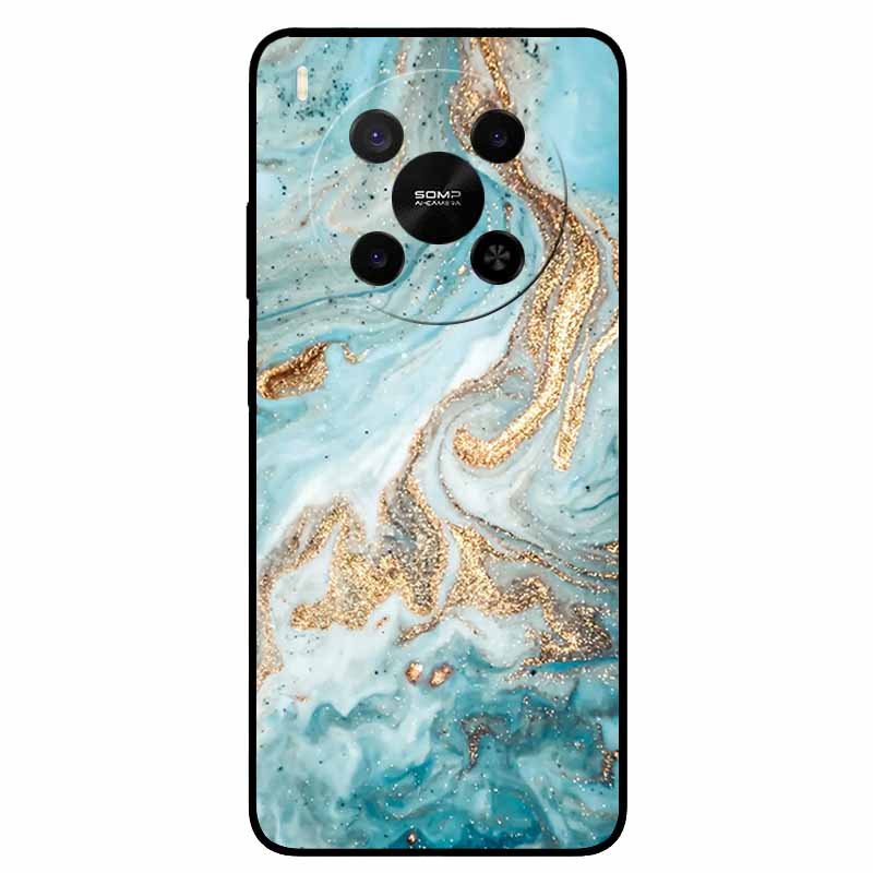 Für ZTE Blade V70 Max / Nubia V70 Max Marmor-Bemaltes Weiches TPU-Silikon-Rückseitenabdeckung Case Für Blade V70 Max Fusion Black Case V70Max