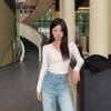 Chic Lapel Pure Desire Bottoming Shirt Women's Early Autumn Inner High-end Sweater Slim-fitting Long-sleeved Knitted Sweater Top