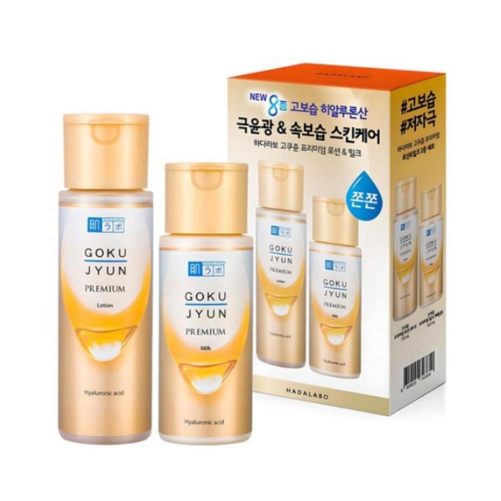 Hada Labo NOWY Gokujyun Premium Lotion 170ml + Mleczko 140ml Zestaw