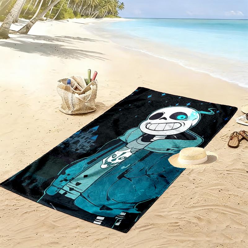 Undertale 2D Flat Print Beach Towel, Large Soft Quick Dry Towel for Beach Camping Swimming.NSTJ0928256