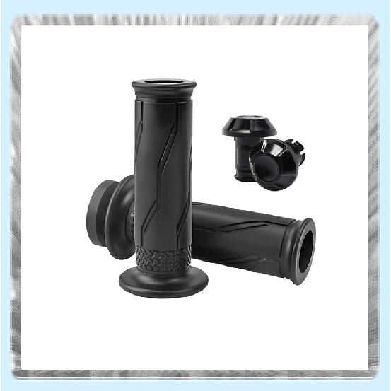 1pair Motorcycle Left and Right Throttle Tube Hand Grips Rubb with Bar End Plug For Yamaha NMAX 155/Y15/Y15ZR/SRL155/LC135/NVX15 Throttles 2