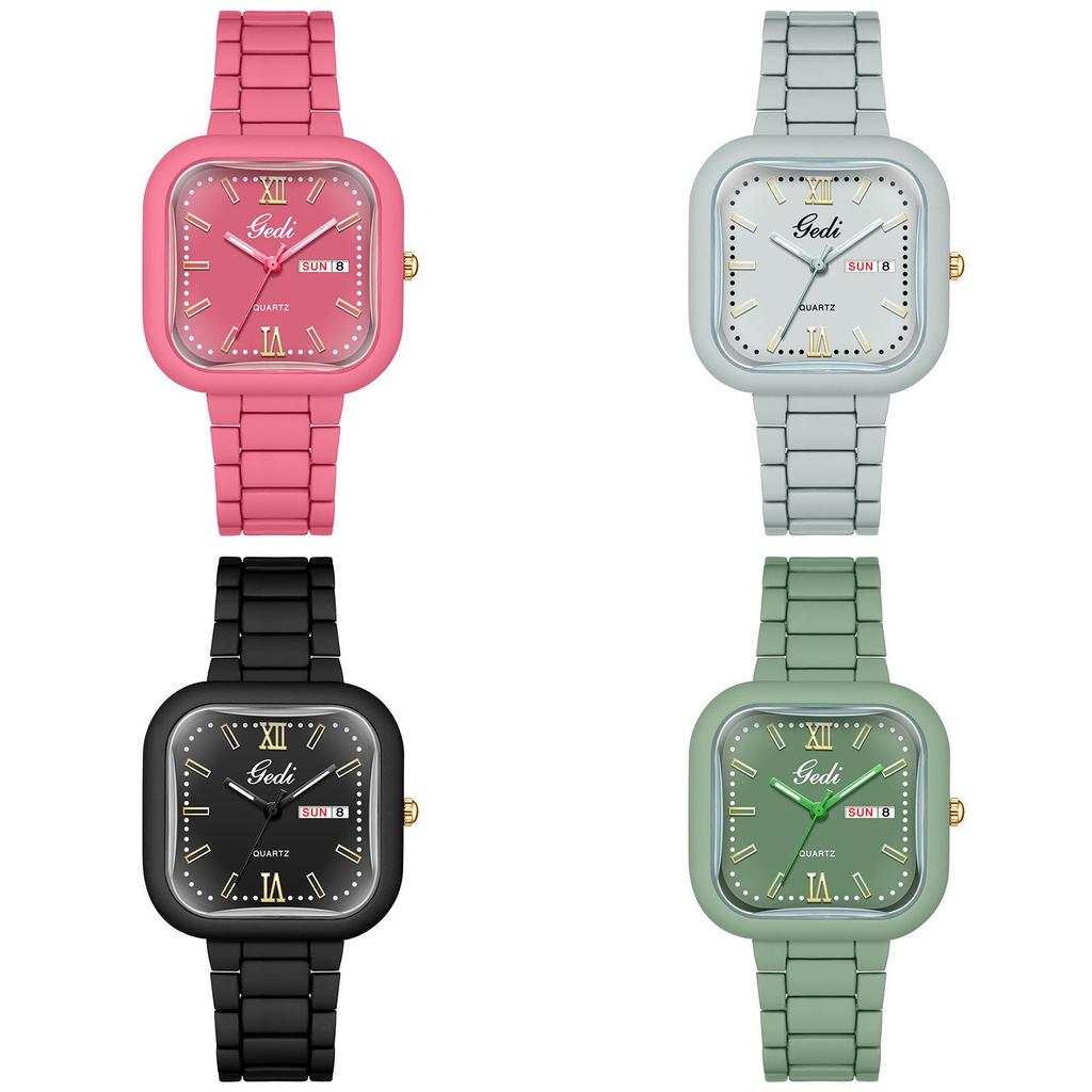 Gedi Fashion Female Watch With Calendar Function Waterproof Quartz For Office And Daily Wear