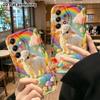 Phone Case: 2D flat, suitable for Samsung Galaxy A34 A35 M05 M06 S20 S22 S21 FE Plus 5G, rainbow cloud little sheep, perfect Christmas and Halloween h