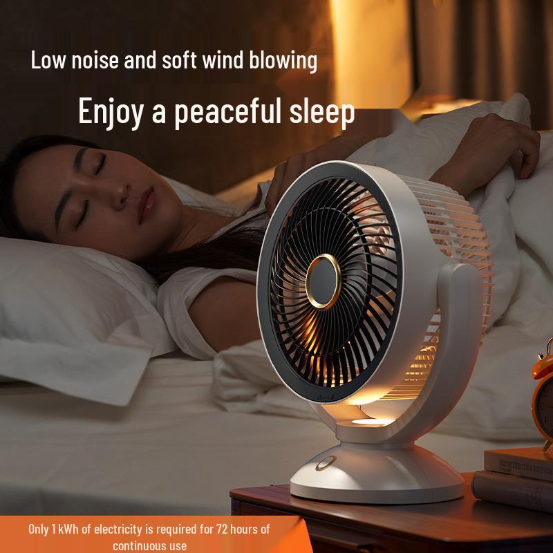 Rechargeable High-Power Desktop Circulating Fan for Student Dorms and Bedrooms