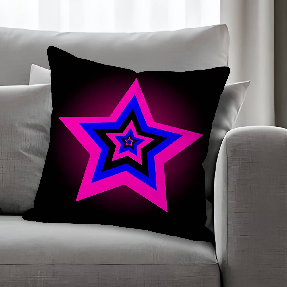 

TTv Girl Who Really Cares Anime Celebrity Merchandise AllMatch Printed Pillow Case Sofa Car Office Room Decoration Protector 30x30 cm