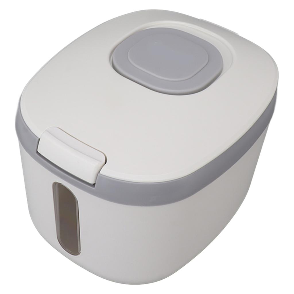 Rice Container Bug Proof Odorless Airtight Rice Box with Clear Window for Grains Sugar Flour