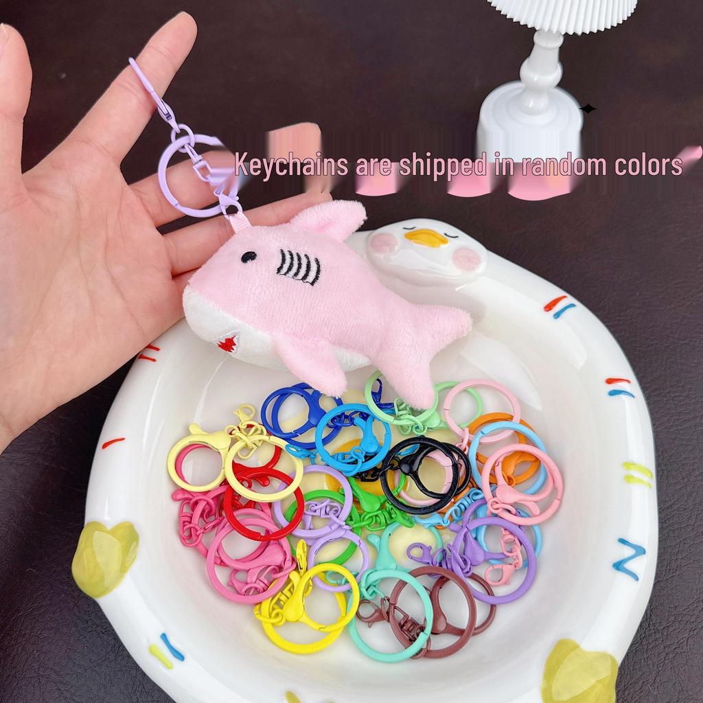 Cute Shark Whale Plush Keychain Charm