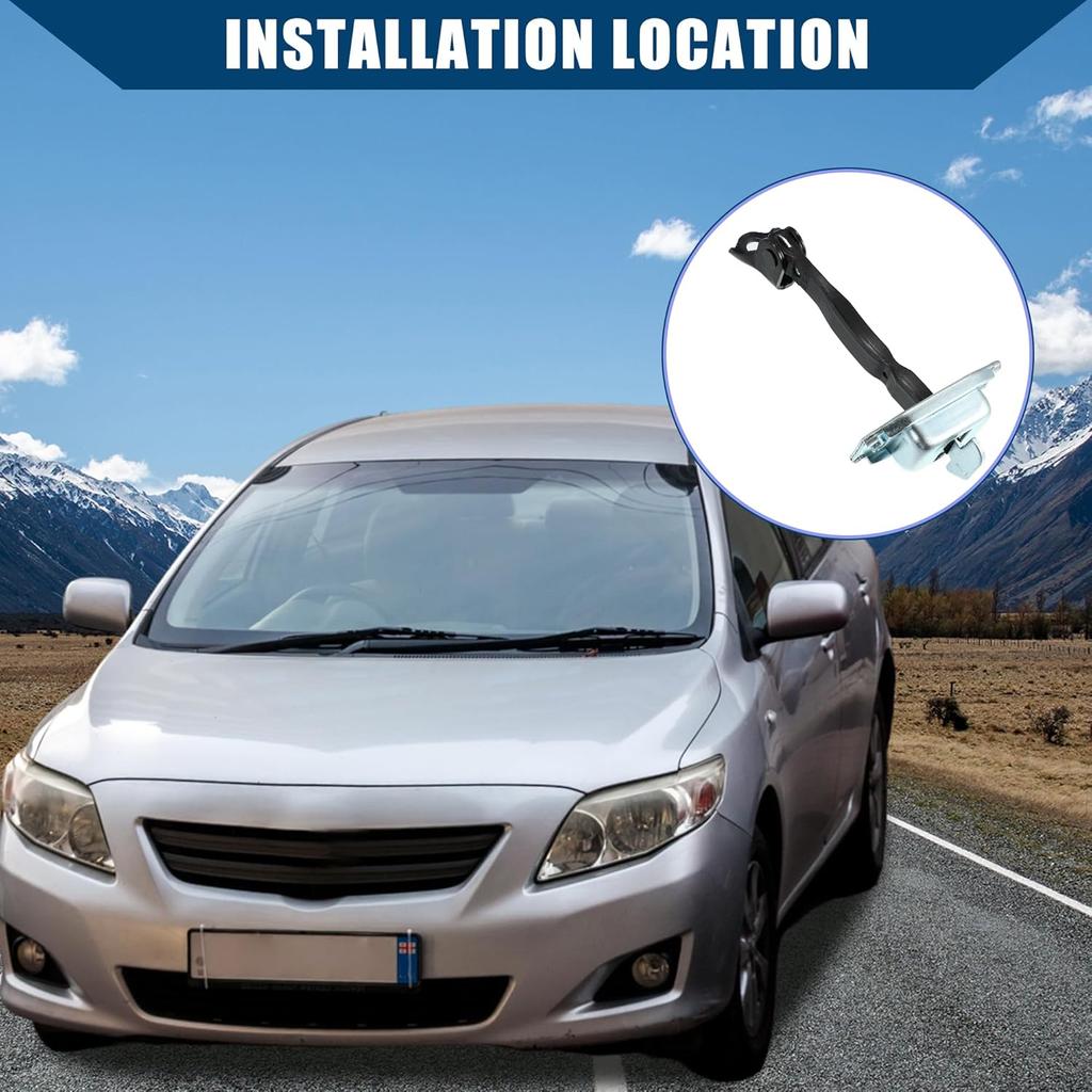 NO 6862002061 Front Left Door Check Stop Strap Limiter for Toyota Prius 04-09 for Toyota Corolla Matrix 03-08 / LH Driver Side Door Stopper Door