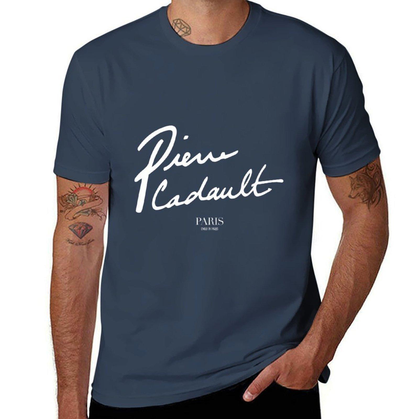 Emily in Paris Pierre Cadault Premium TShirt Regular Fit Plain Tee Shirt S