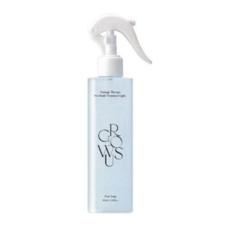 GROWUS Damage No-Wash Treatment Light Pure Soap 250ml Leave-In Hair Treatment Lightweight Repair Mist for Damaged Hair