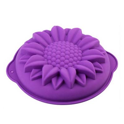 Large Sunflower Cake Mold Birthday Cake Baking Tray Flower Shaped Non-Stick Cake Pan for Baking Loaf Muffin Brownie Cheesecake Pie Bread Jelly