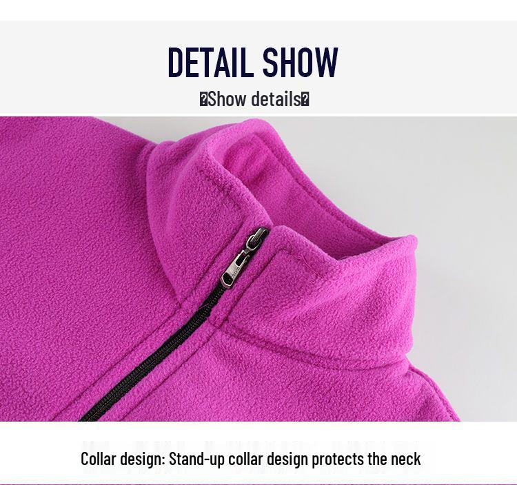 2024 Spring & Autumn Plus Size Fleece Jacket for Middle-aged & Elderly Women, Thickened Casual Cardigan for Moms