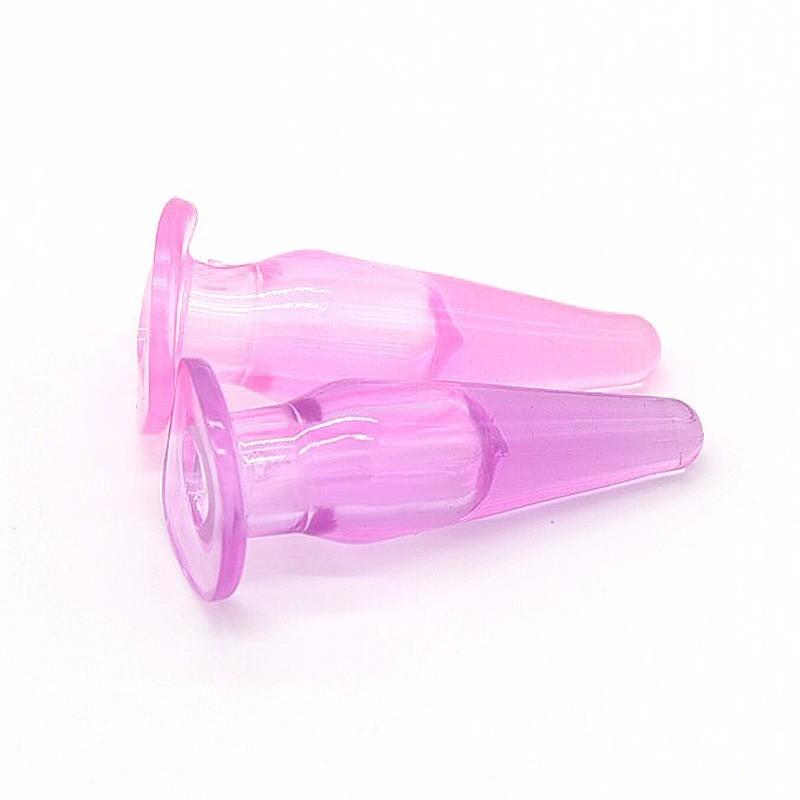 Soft Jelly Finger Anal Plug Mini Bullet Butt Plug Clitoris Stimulator Anal Sex Toys for Woman Adult Sex