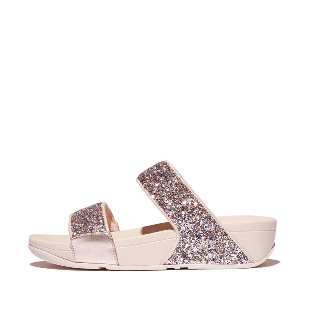 

LULU GLITTER SLIDES Slide Nude Rose cm [FITFLOP] MULTI-TONAL Women s Sandals, Mix, 24.0